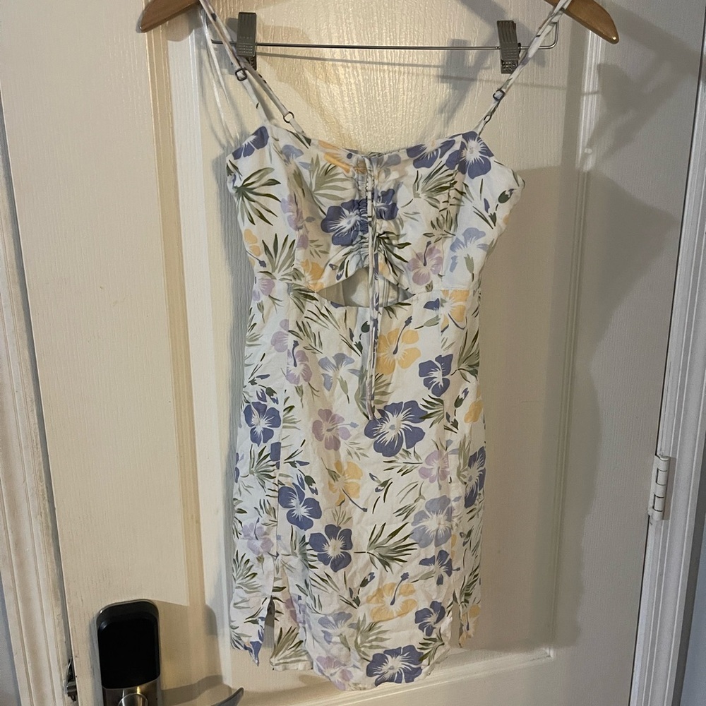 Aeropostale Floral Mini Dress - Purple, Yellow,‎ Green